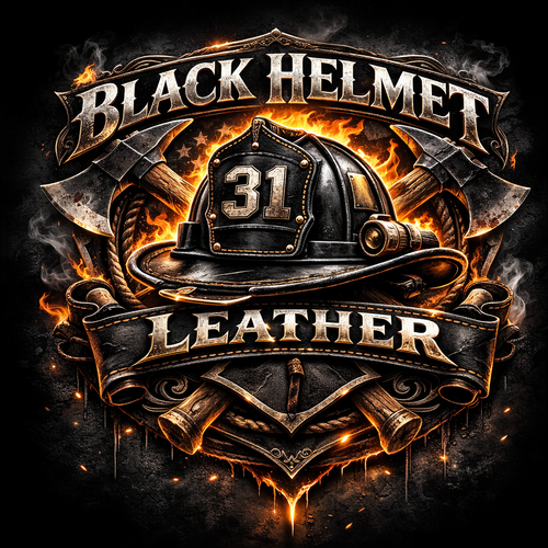 Black Helmet Leather
